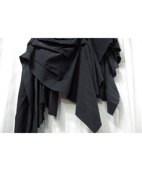 17aw yohji yamamoto femme プリーツデザイン アシメトリーセットアップ（FK-J05-901/FK-S02-901）