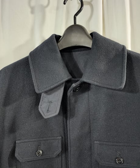 12AW yohji yamamoto pour homme 黒ミリタリーデザインジャケット （HD-Y01-141)