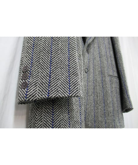 01aw yohji yamamoto pour homme ギャングスター 襟デザイン ツイードセットアップ（HV-J63-136／HV-P10-136）