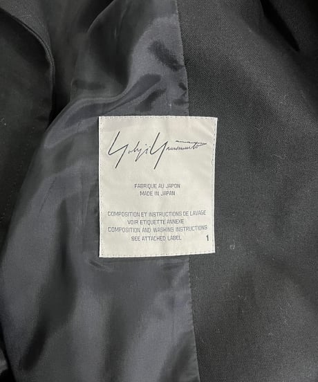 2007AW yohji yamamoto femme 衿牛革デザインコート（FX-C02-001）