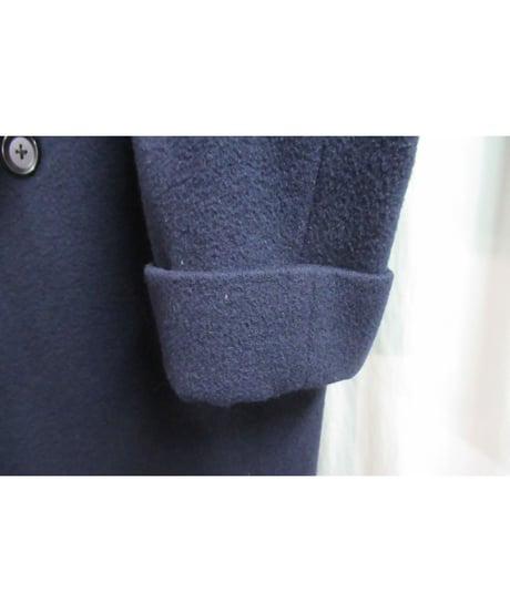 13aw yohji yamamoto pour homme 紺 へちま襟ロングコート HQ-C03-131