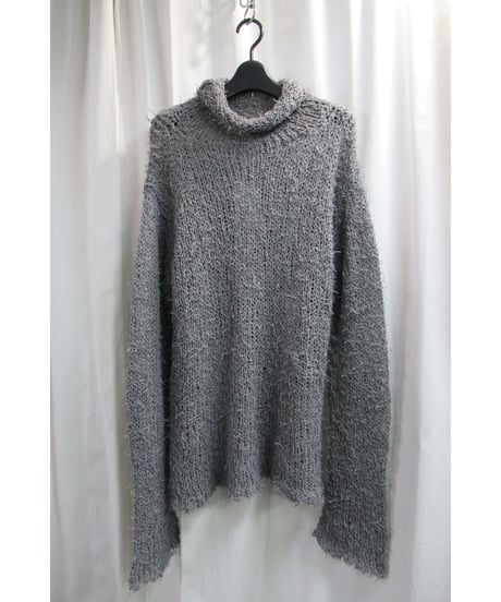 94aw yohji yamamoto pour homme vintage マリオネット期 グレー デザインニット（HV-K57-114）