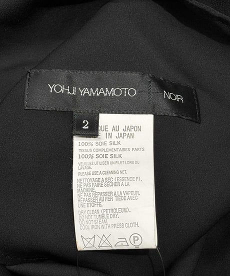 yohji yamamoto +NOIR シルクドレス（NR-D07-402）