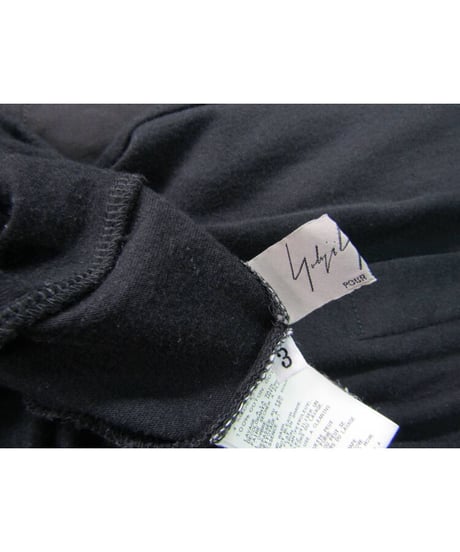 2016ss yohji yamamoto pour homme 縦ライン ロングカットソー（HO-T14-073）