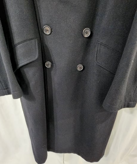 Y's for men ヨウジヤマモト 黒 ミリタリーダブルロングコート (MG-C02-119)