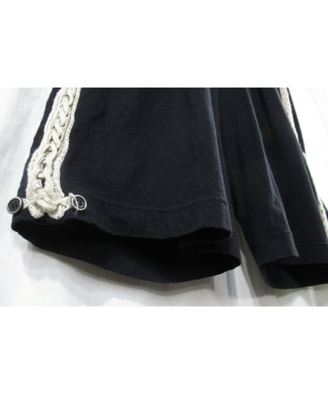 17ss yohji yamamoto pour homme サイドデザイン クロップドワイドパンツ（HD-T01-082）