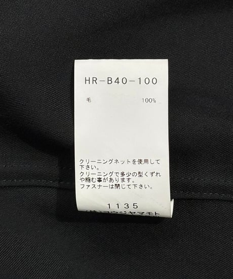 2020AW yohji yamamoto pour homme フーテッド シャツブルゾン（HR-B40-100）
