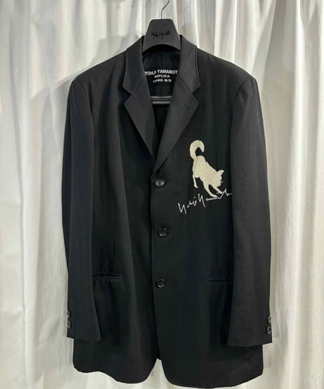 ヨウジヤマモト オム 90年代 刺繍ジャケット yohji yamamoto Yohji Yamamoto pour homme(ヨウジヤマモトプールオム) 90SS