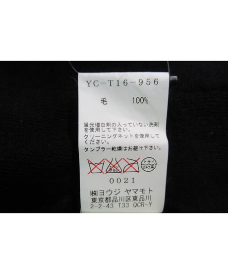 Y’s yohji yamamoto 変わりフラップポケットシンプルパンツ YC-T16-956