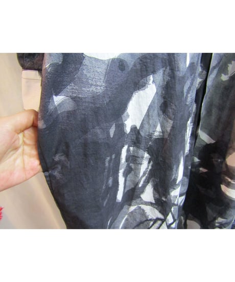 19ss BLACK Scandal yohji yamamoto メッセージロングブラウス NH-B29-041