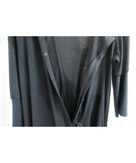 Y's yohji yamamoto 袖リブデザインカットソーワンピース YM-T34-060