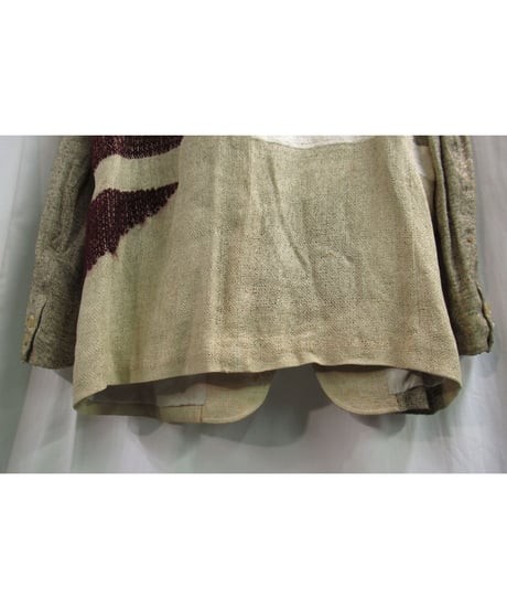 レア 94ss yohji yamamoto pour homme vintage SAMPLE 素材切替えデザインジャケット（J08-909-1M）