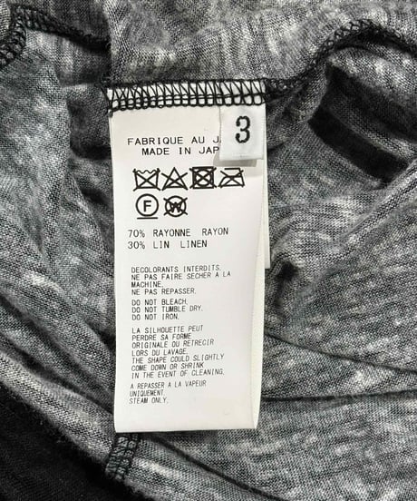 BLACK Scandal yohji yamamoto 内田すずめ ロングカットソー（HN-T20-273）