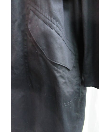 17aw B yohji yamamoto noir ボタンレスデザインベルトコート NK-C54-008
