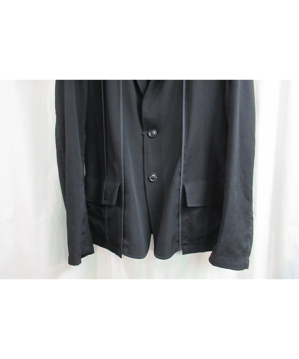 16ss yohji yamamoto pour homme 縦ラインデザインジャケット HO... 16SS Yohji Yamamoto Pour Homme 縦ラインパイピング