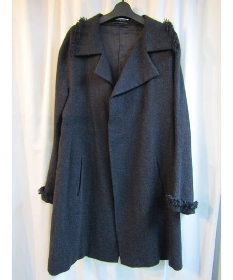 08aw yohji yamamoto femme フリンジデザインハーフコート FE-C13-150