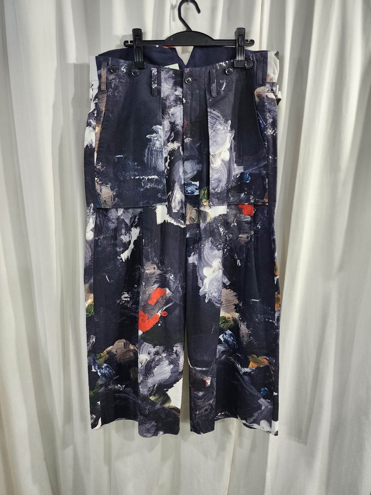 2016ss yohji yamamoto pour homme 朝倉絵画プリントデザインパン