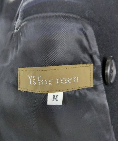 Y's for men ヨウジヤマモト 黒 ミリタリーダブルロングコート (MG-C02-119)