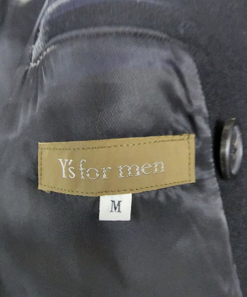 Y's for men ヨウジヤマモト 黒 ミリタリーダブルロングコート Y's for men ヨウジヤマモト 黒 ミリタリーダブルロングコート