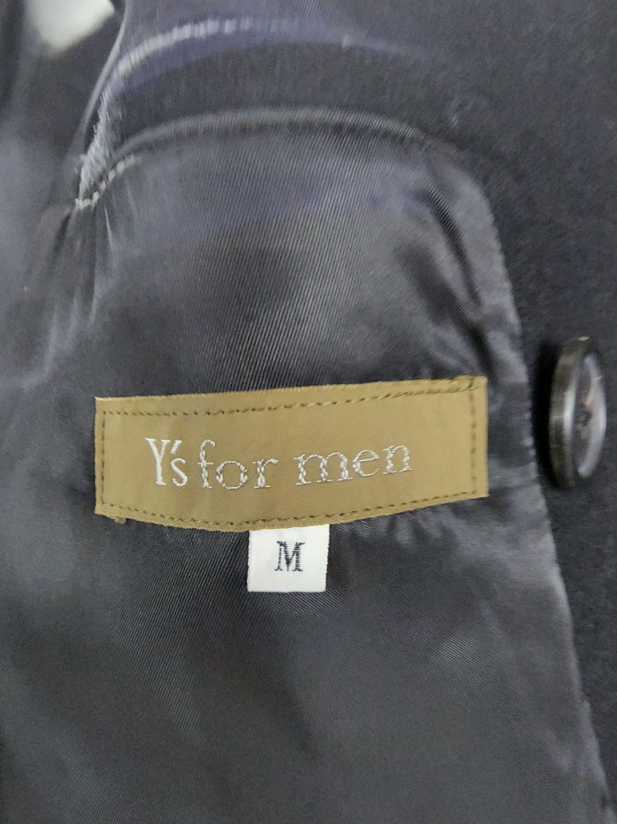 Y's for men ヨウジヤマモト 黒 ミリタリーダブルロングコート
