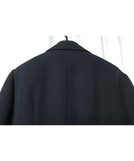 04aw yohji yamamoto femme 紺 ポケットデザイン ダブルジャケット（FJ-J06-803）