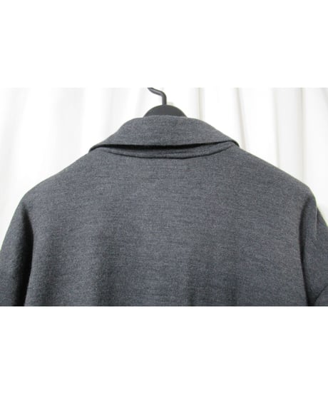 美品 98aw yohji yamamoto pour homme vintage グレー ウールシンプルブラウス（HY-T35-975）