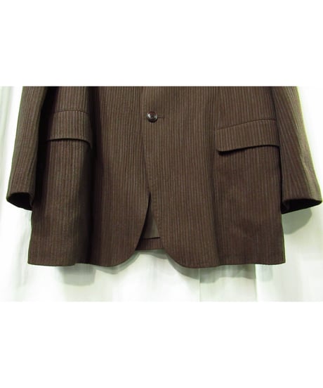 93aw yohji yamamoto pour homme vintage ストライプデザイン セットアップ ブラウン（HP-J39-161)