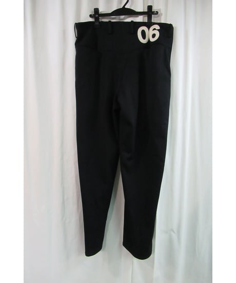 2003ss yohji yamamoto pour homme ロゴ入り ゼッケン テーパードパンツ　HQ-P51-930
