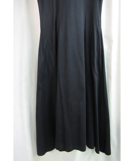 90's Y's yohji yamamoto vintage 黒 シンプル カットソーロングワンピース  YG-T53-015