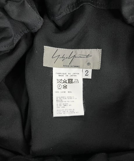 2020SS yohji yamamoto pour homme デザインハーフパンツ（HN-P48-100）