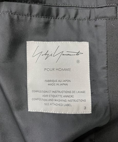 2021AW yohji yamamoto pour homme 刺繡ジャケット（HX-J46-130）