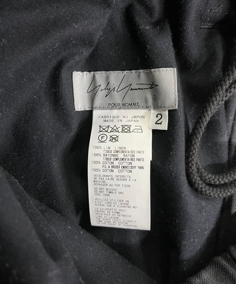 2022SS yohji yamamoto pour homme デザインサルエルパンツ(HG 2022SS yohji yamamoto pour homme デザインサルエルパンツ(HG