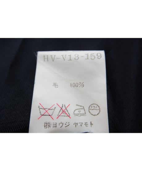 94aw yohji yamamoto pour homme vintage マリオネット期 襟デザインベスト 紺（HV-V13-159）