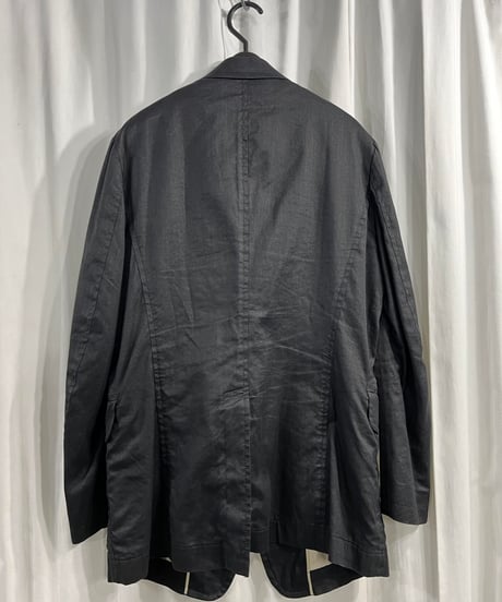 Y's yohji yamamoto 麻綿混 デザインジャケット（MD-J06-305）