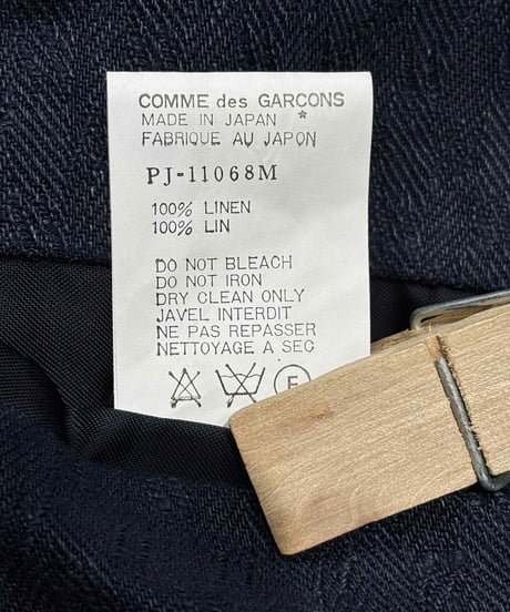 1980's COMME des GARCONS HOMME PLUS 麻ダブルジャケット（PJ-11068M）