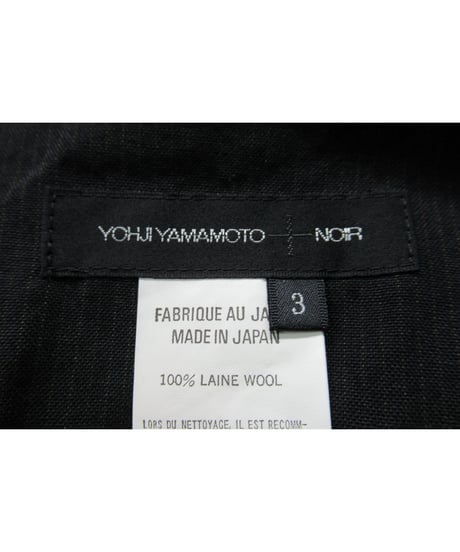 yohji yamamoto +noir ストライプ シンプルロングフレアスカート（NZ-S01-111）