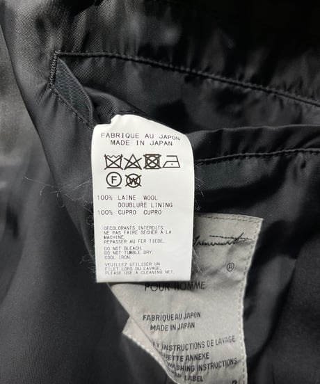 2019AW yohji yamamoto pour homme アシメトリーデザインジャケット サイズ２（HC-J26-100-2）
