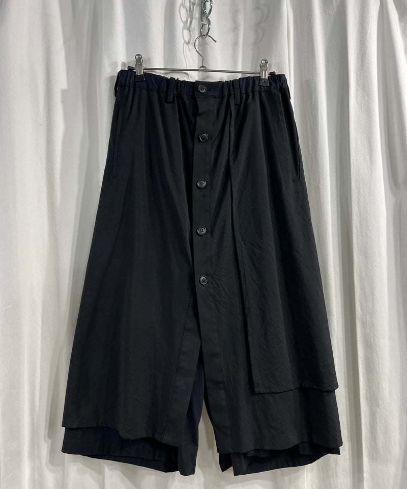 Yohji Yamamoto +NOIR 水玉模様 ガウチョパンツ ワイドパンツ 2014AW yohji yamamoto +NOIR 綿 ガウチョパンツ（NF-P38-81