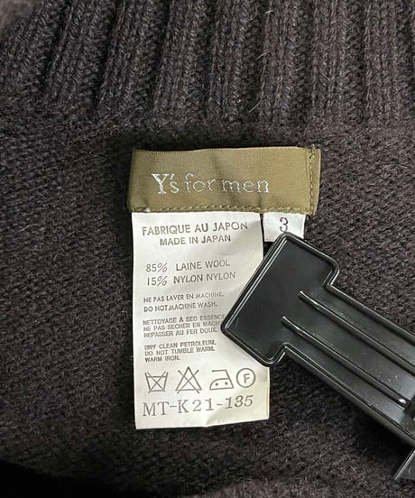 Y's for men yohji yamamoto カーディガン（MT-K21-135）