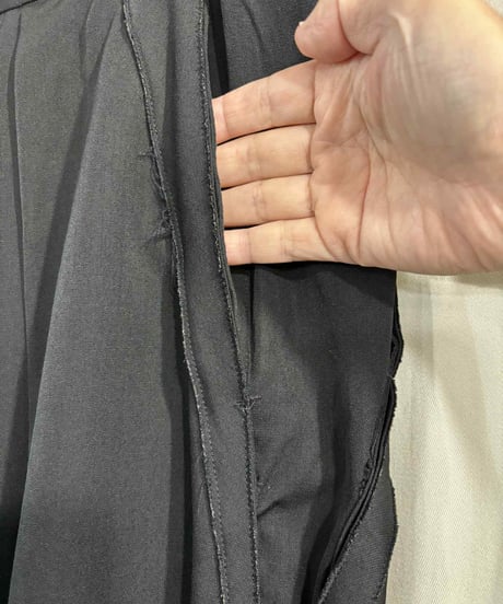 2012SS yohji yamamoto pour homme vintage ウールギャバハカマパンツ（HB-P66-100）