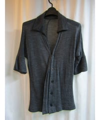 yohji yamamoto femme 5分袖フロントデザインカットソーカーディガン FE-T10-165