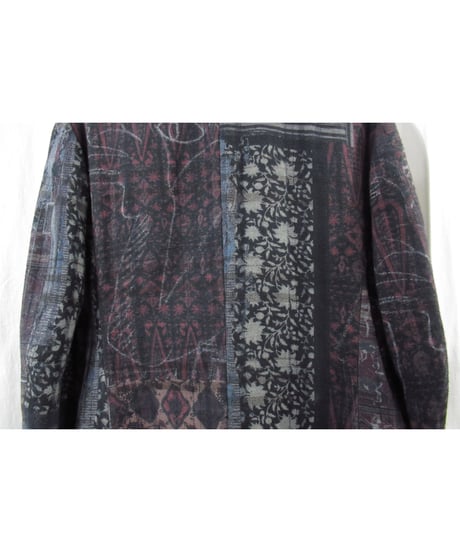 20aw yohji yamamoto pour homme コットン 総柄デザインジャケット（HR-J52-052）