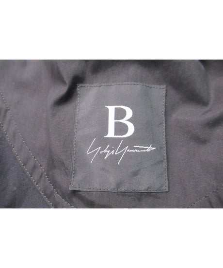 17aw B yohji yamamoto noir ボタンレスデザインベルトコート NK-C54-008