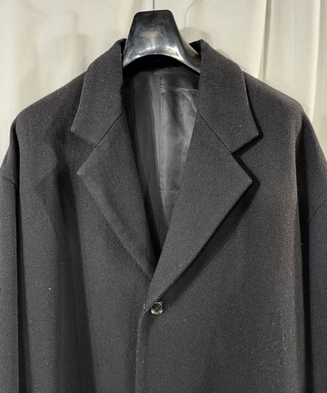 Y's for men yohji yamamoto 黒　テーラードロングコート (HN-CO1-130)