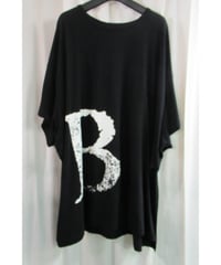 20aw B yohji yamamoto +noir 黒 【B】半袖 プリントカットソー NR-T60-077