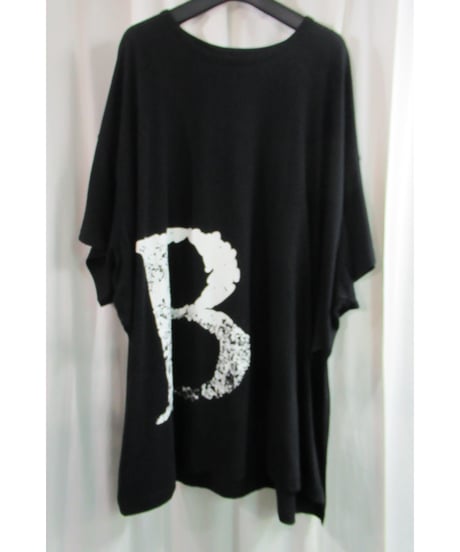 20aw B yohji yamamoto +noir 黒 【B】半袖 プリントカットソー NR-T60-077