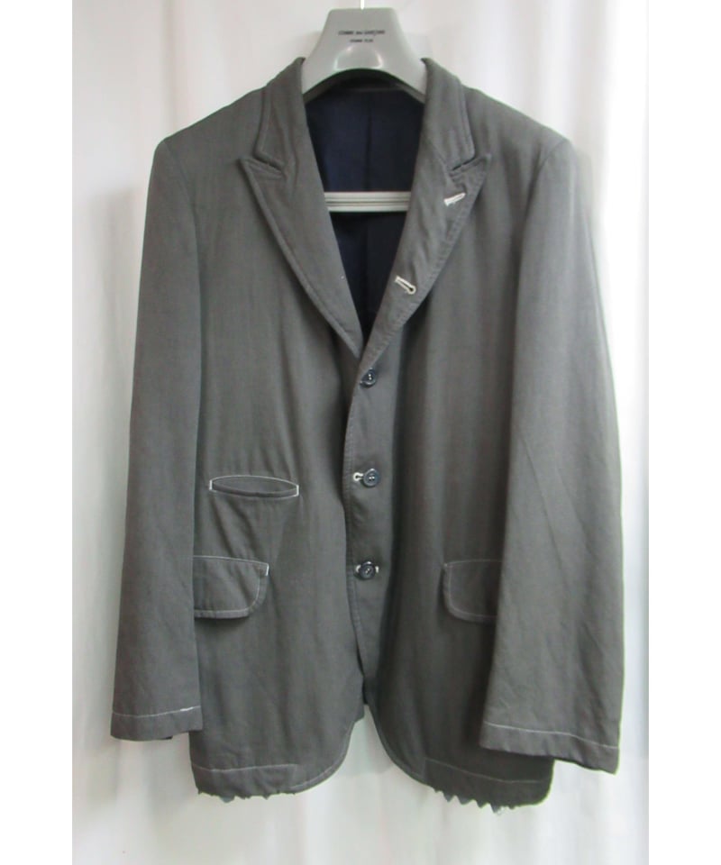 AD1998 COMME des GARCONS HOMME PLUS 製品染め フリルジャケ