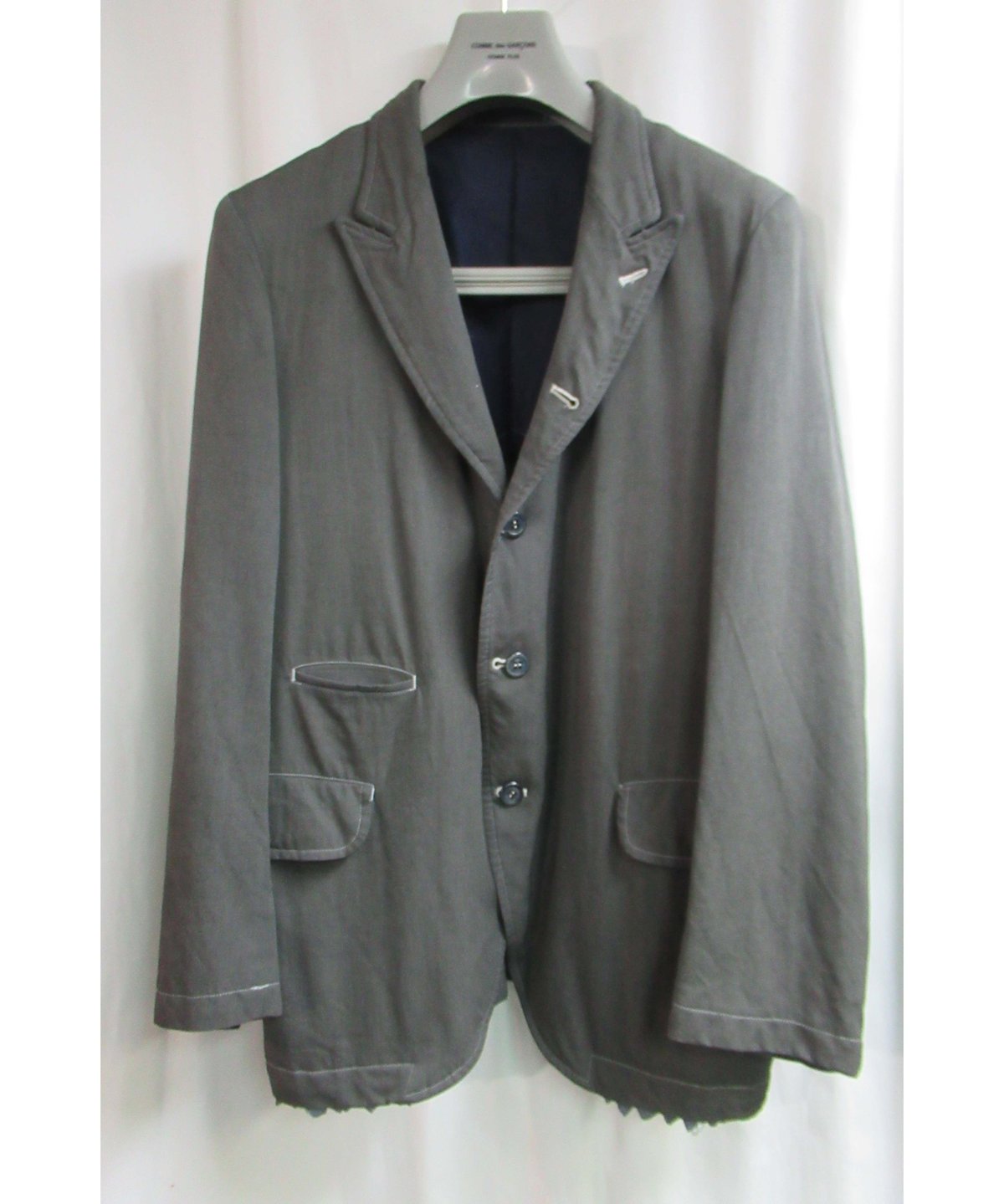 AD1998 COMME des GARCONS HOMME PLUS 製品染め フリルジャケ
