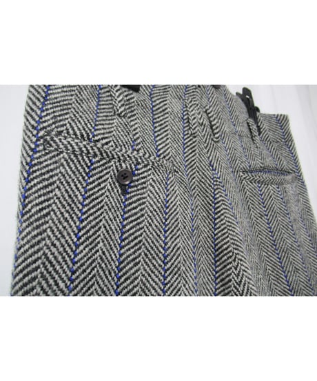 01aw yohji yamamoto pour homme ギャングスター 襟デザイン ツイードセットアップ（HV-J63-136／HV-P10-136）