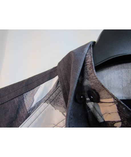 19ss BLACK Scandal yohji yamamoto メッセージロングブラウス NH-B29-041